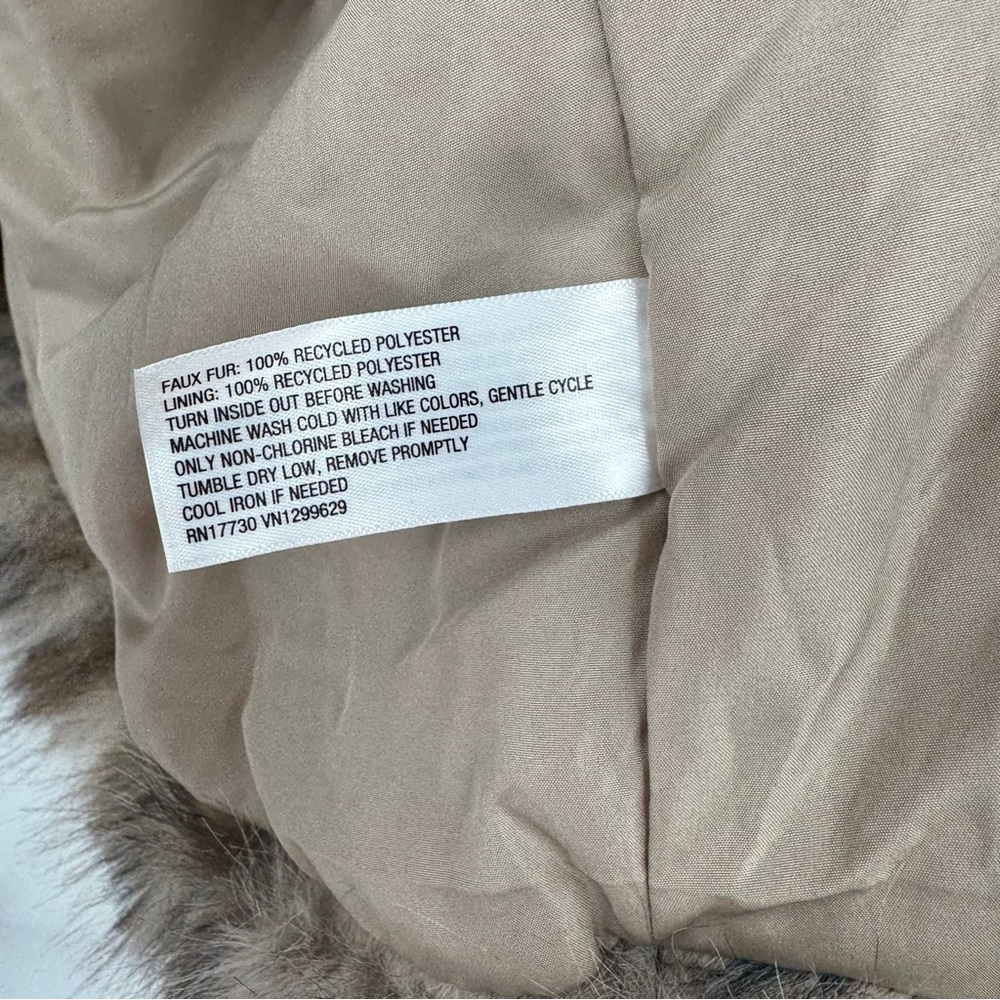 Wild Fable Faux Fur Brown & Cream Leopard Cozy Teddy Jacket Size XL - Picture 6 of 6